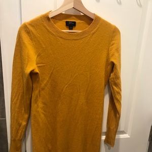 JCrew Mustard Sweater Dress